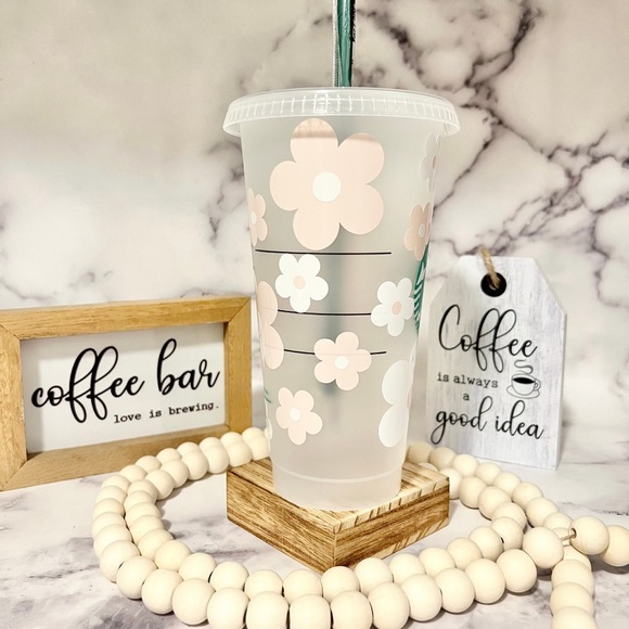 🌷Tulip Retro Daisy Starbucks Cup🌷 - Picture 2 of 4